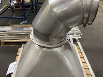 Ensemble chaudronné pour extraction de poussières abrasives 